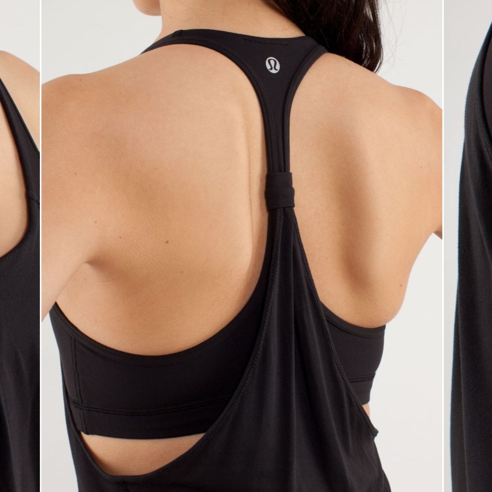 Black lululemon tank top